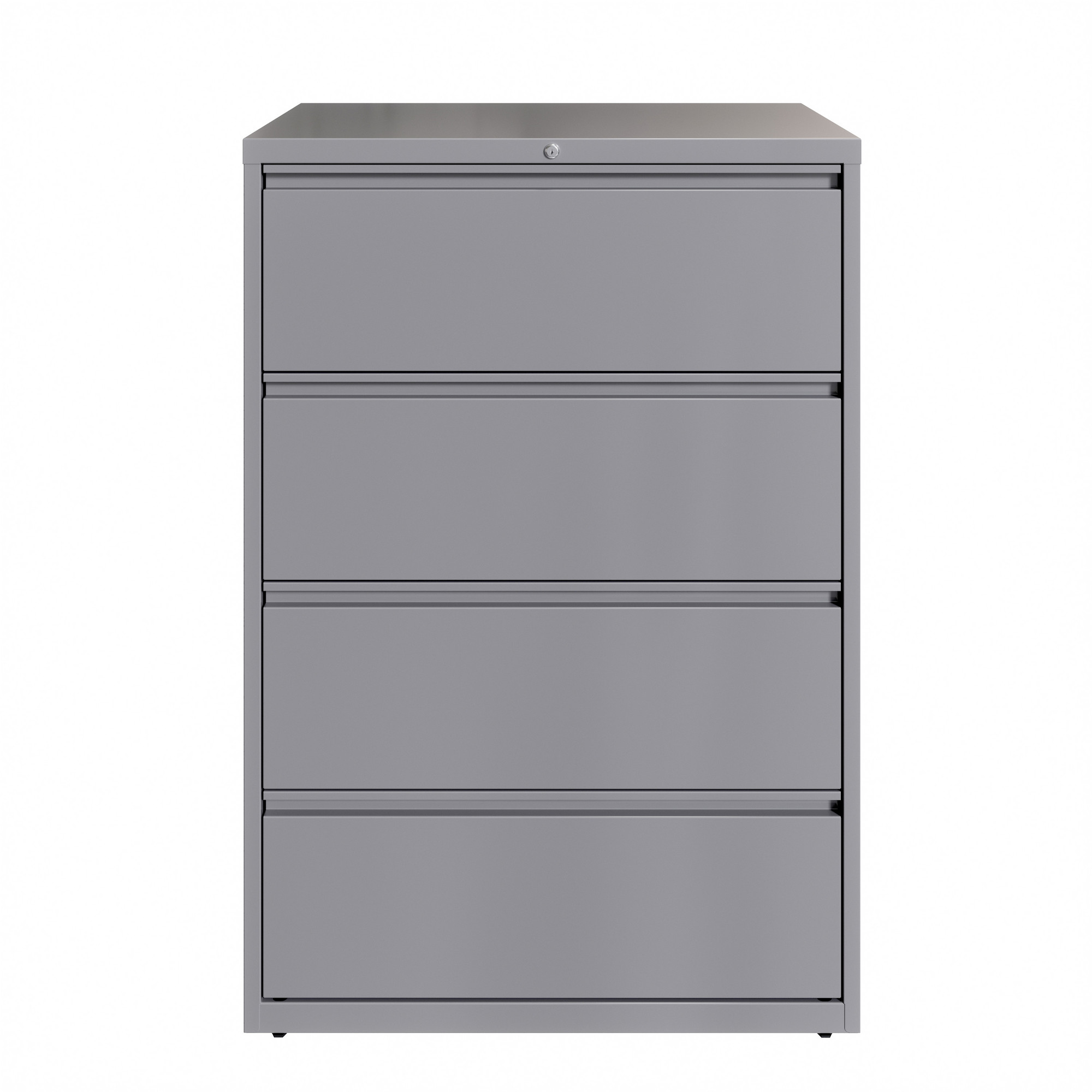 Hirsh Industries, 4 Drawer Lateral File Cabinet, Width 36 in, Depth 18.625 in, Height 52.5 in, Model# 23746